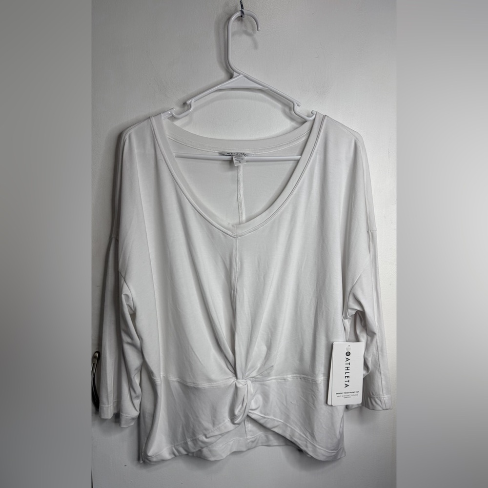 Athleta White Blouse NWT